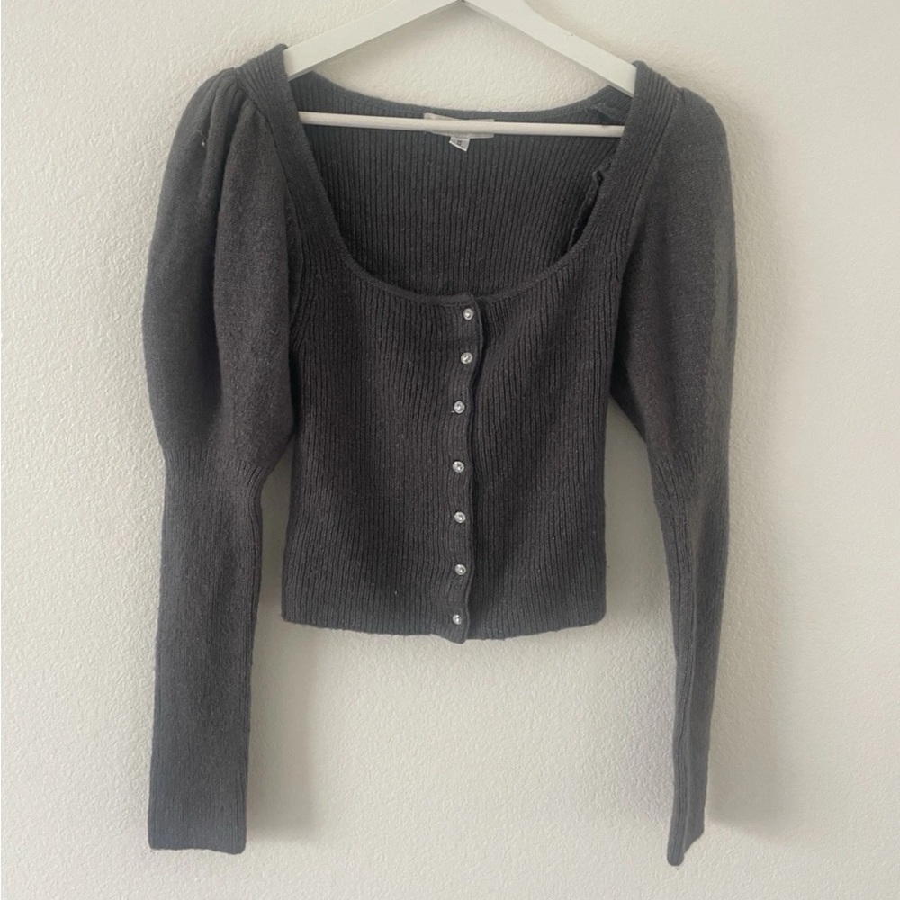 Urban Outfitters  Chunky Knit Sweater Long Sleeve Gray Size M
